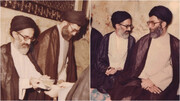 آیت‌الله شبیری زنجانی و رهبر شهید در یک قاب + ویدئو | روایتی از تعبیر رهبر شهید درباره آیت‌الله شبیری زنجانی
