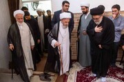 حضور پرشمار مراجع و چهره‌های دینی در بیت آیت‌الله شبیری زنجانی+ تصاویر