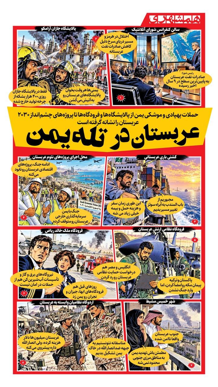 عربستان در تله یمن + اینفوگرافیک