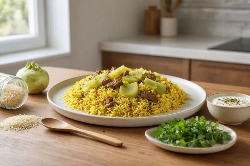 طرز تهیه قنبیدپلو؛ غذای عجیب و خوشمزه قمی که ثبت ملی شده است