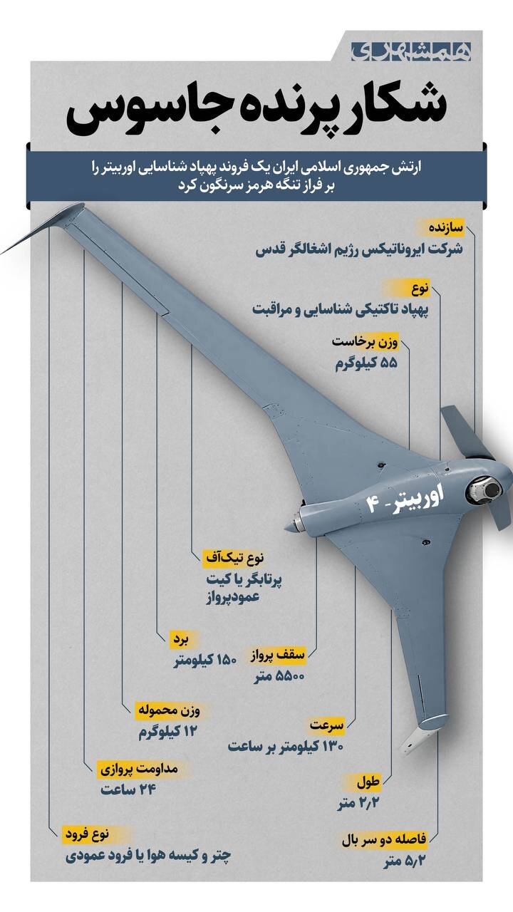 شکار پرنده جاسوسی آمریکا