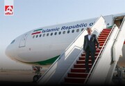 دنیا مهارت خلبان هواپیمای حامل پزشکیان را تحسین کرد | لحظه فرود هواپیمای حامل رئیس جمهور ایران در فرودگاه جان اف کندی آمریکا را ببینید