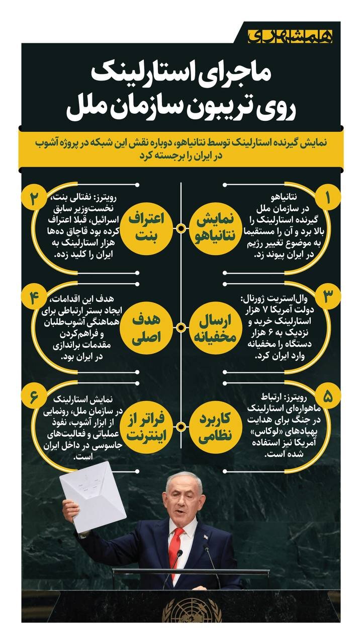 ماجرای استارلینک روی تریبون سازمان ملل
