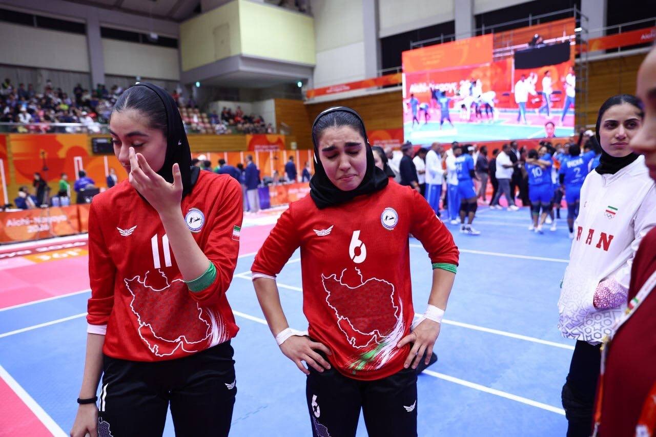 اشکهای دختران ملیپوش کبدی بعد از شکست برابر هند | تصاویر