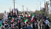 نمایش انسجام و اقتدار بسیجیان در زاهدان+ تصاویر