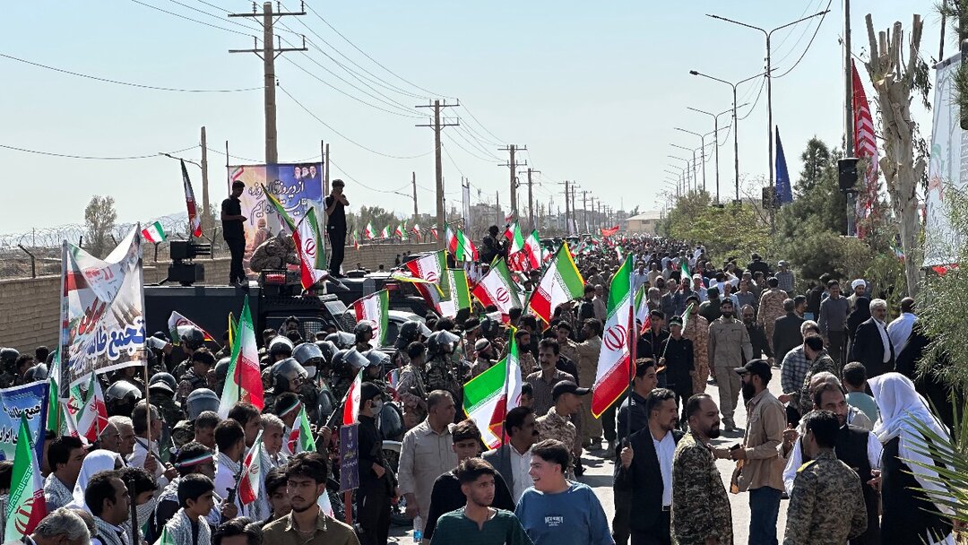 نمایش انسجام و اقتدار بسیجیان در زاهدان+ تصاویر