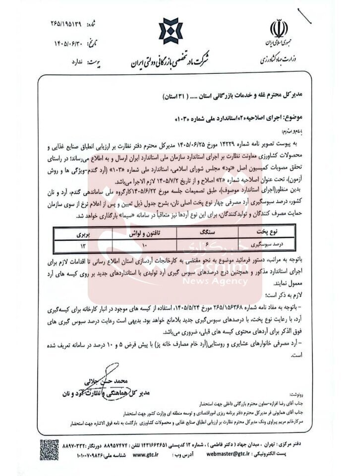میزان سبوس انواع نان در کشور تغییر کرد؛ درصد سبوس سنگک، بربری و لواش چقدر تعیین شد؟