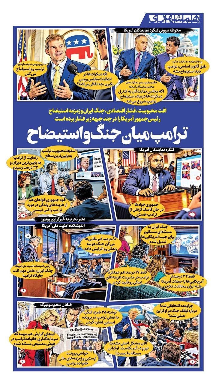 ترامپ میان جنگ و استیضاح