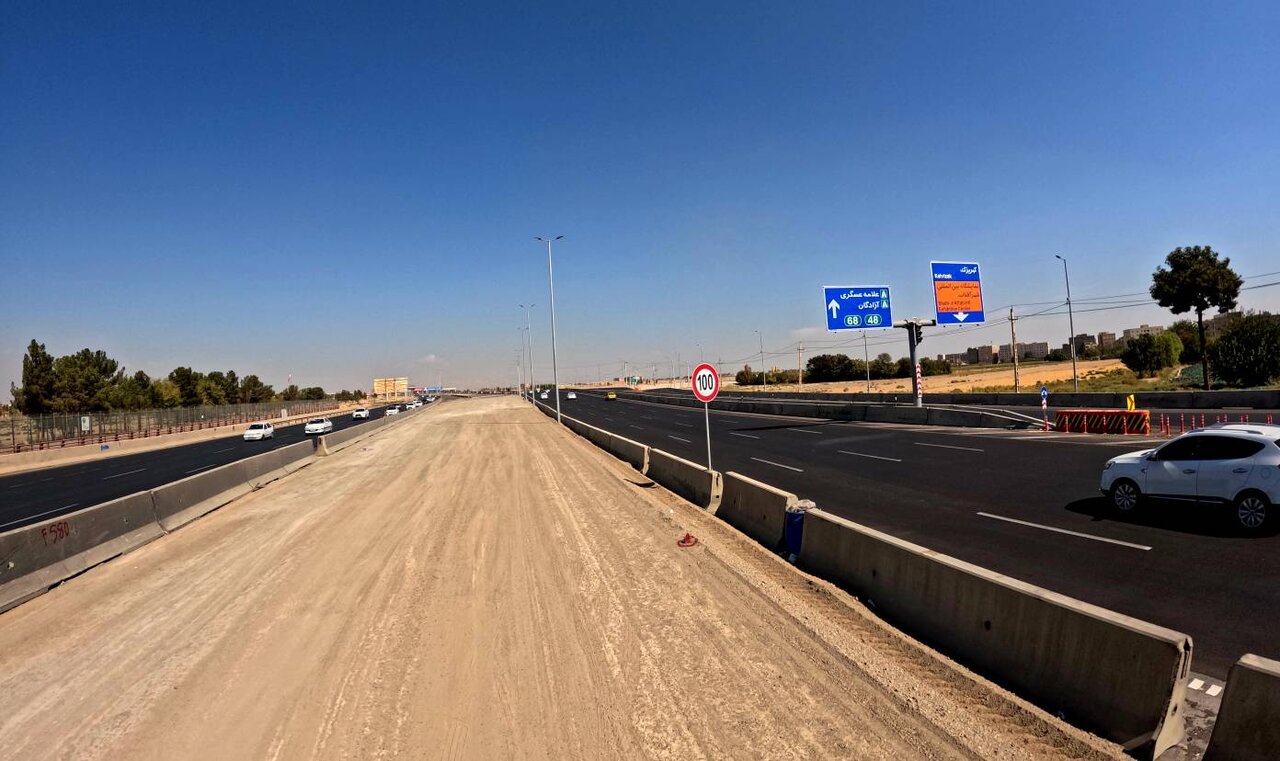 پیشرفت ۵۳درصدی تقاطع غیرهمسطح شهر آفتاب با آزادراه تهران–قم