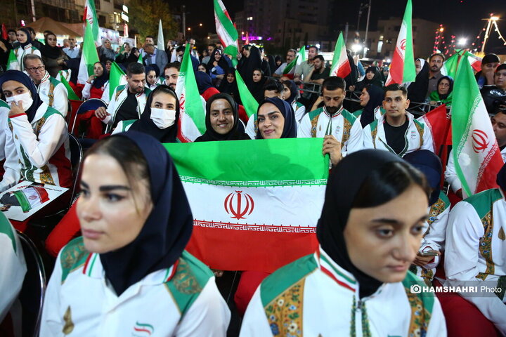 بدرقه کاروان اعزامی ایران به بازی‌های پاراآسیایی