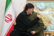 قاب‌هایی از دیدار سردار رادان با قالیباف+ تصاویر | پیام قالیباف از شبکه بی‌سیم سراسری فرماندهی انتظامی کشور