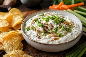 طرز تهیه دیپ خامه ترش و پیاز