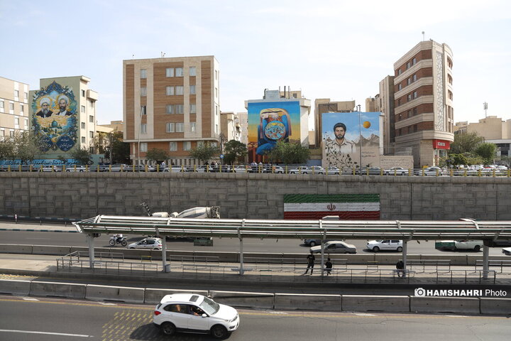 آیین رونمایی از دیوارنگاره فلسطین