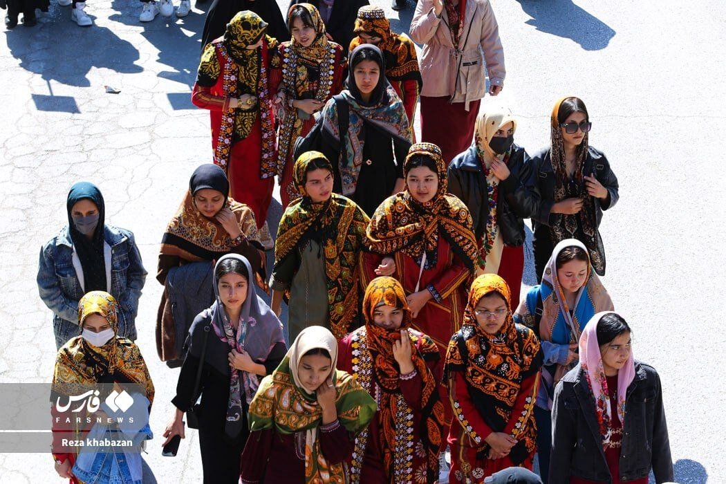 تصویری از پوشش جالب بانوان خراسانشمالی در رزمایش جانفدایان ایران