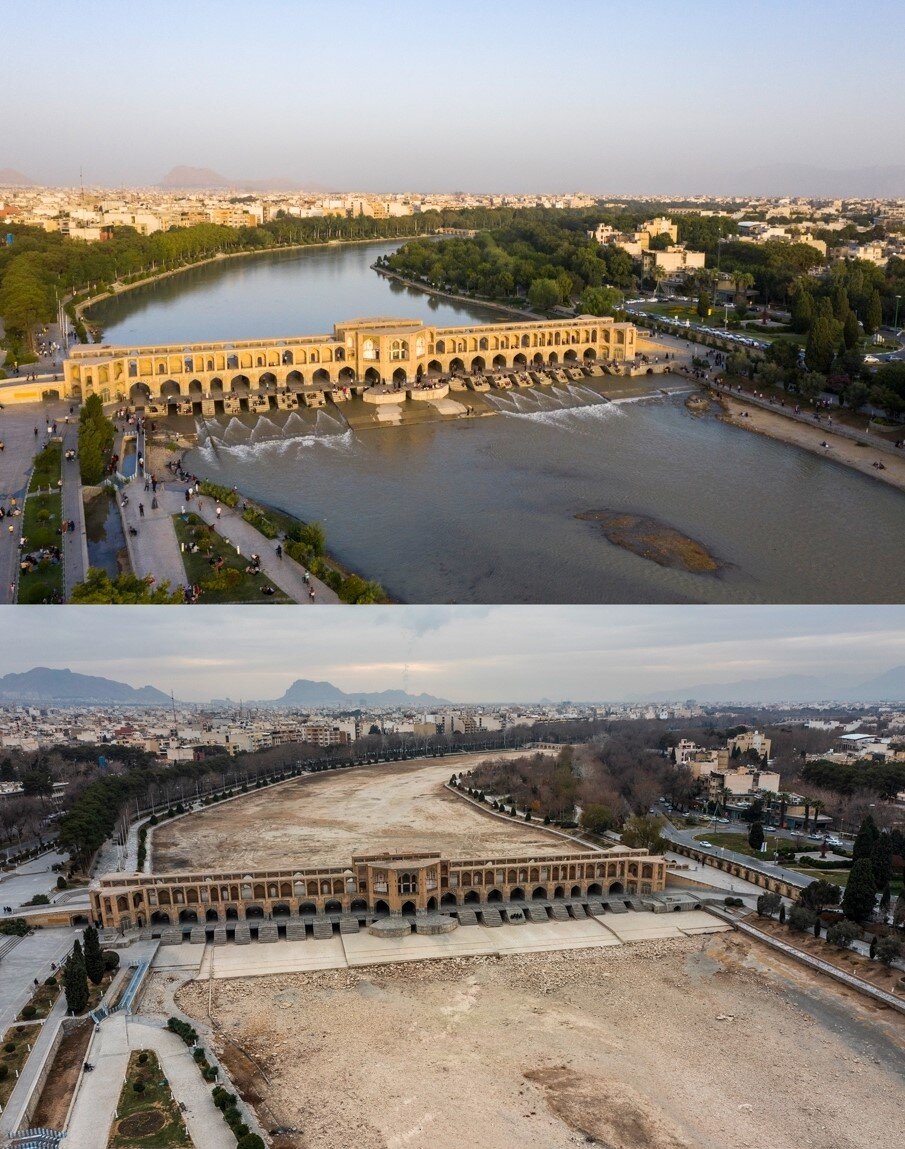 روزی برای زاینده‌رود | تصاویر جالب از زنده‌رود اصفهان از گذشته تا امروز