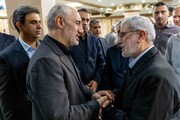 تصاویر؛ از سردار قاآنی تا امیررضا خادم در مراسم یادبود مادر رییس سازمان برنامه و بودجه