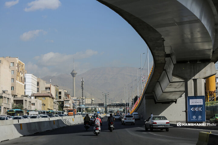 افتتاح پل دسترسی خیابان ستارخان به بزرگراه شهید چمران