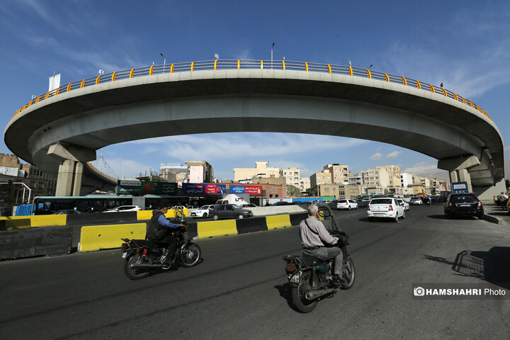 افتتاح پل دسترسی خیابان ستارخان به بزرگراه شهید چمران