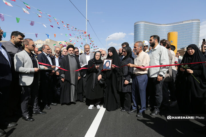 افتتاح پل دسترسی خیابان ستارخان به بزرگراه شهید چمران