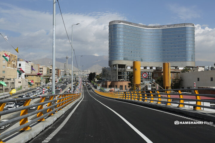 افتتاح پل دسترسی خیابان ستارخان به بزرگراه شهید چمران