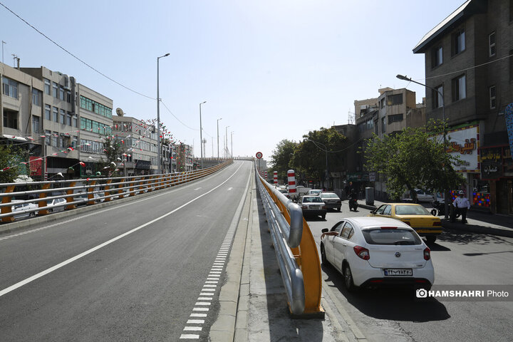 افتتاح پل دسترسی خیابان ستارخان به بزرگراه شهید چمران