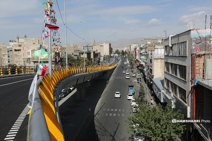 افتتاح پل دسترسی خیابان ستارخان به بزرگراه شهید چمران