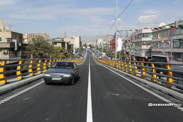 افتتاح پل دسترسی خیابان ستارخان به بزرگراه شهید چمران