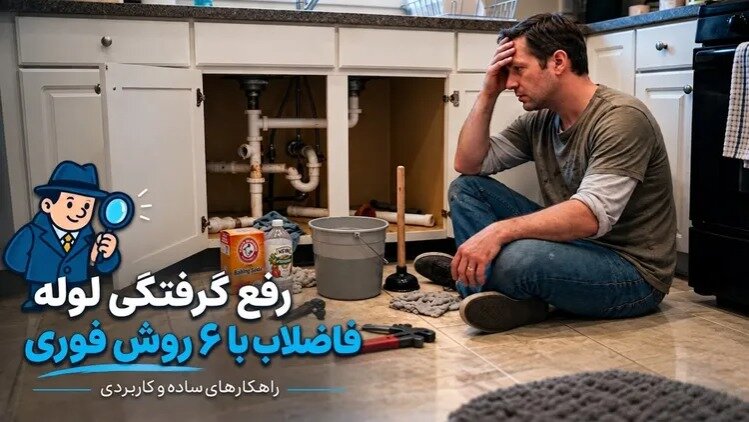 گرفتگی لوله فاضلاب را با روش های موثر باز کنید.