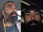 علی‌سینا مصطفوی با چشم‌بند مشکی در لحظه دستگیری | ویدئو