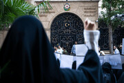 تصاویر پلاکاردهای معترضان مقابل سفارت جمهوری‌آذربایجان؛ پیام‌هایی خطاب به الهام علی‌اف
