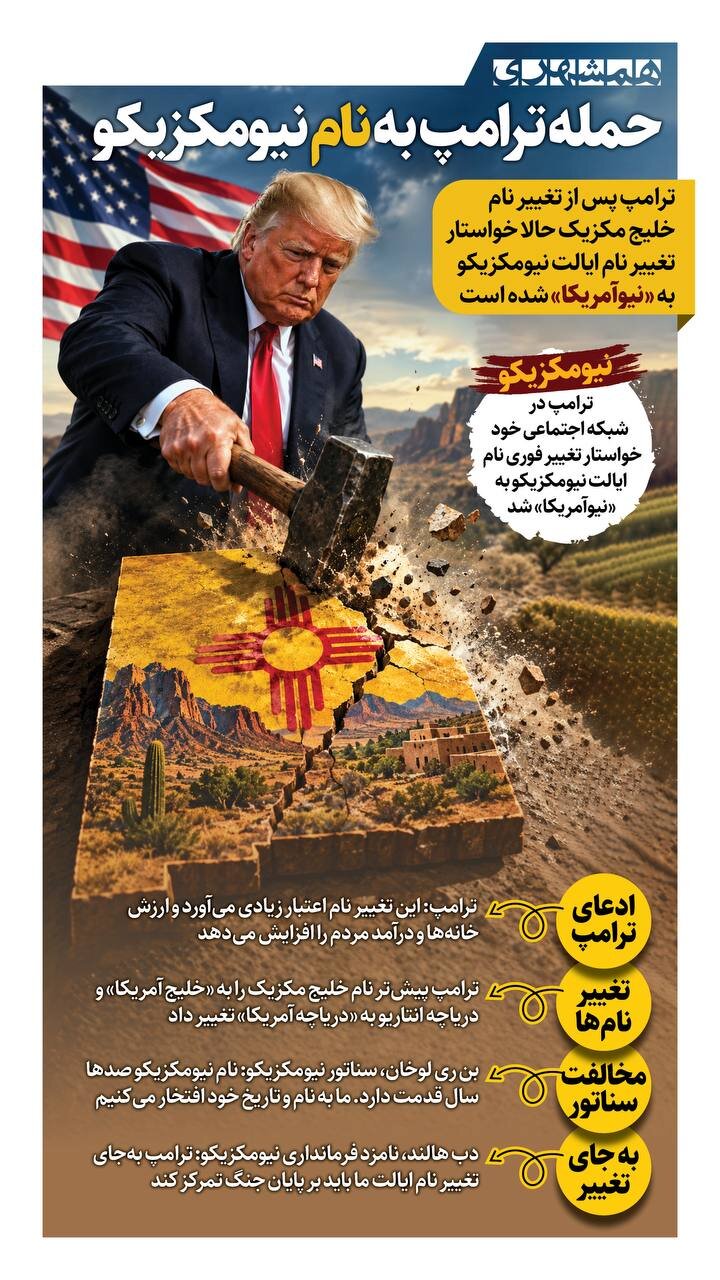 حمله ترامپ به نام «نیومکزیکو»!