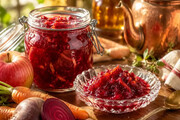 مربای سه میوه از ترکیب سیب با هویج و لبو