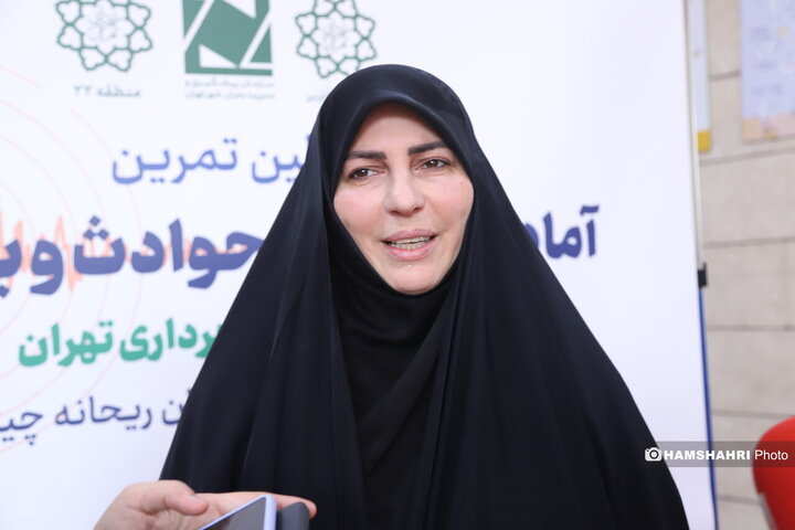 نخستین مانور آمادگی بانوان تهران در برابر بحران‌