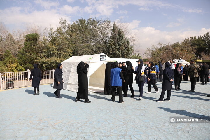 نخستین مانور آمادگی بانوان تهران در برابر بحران‌