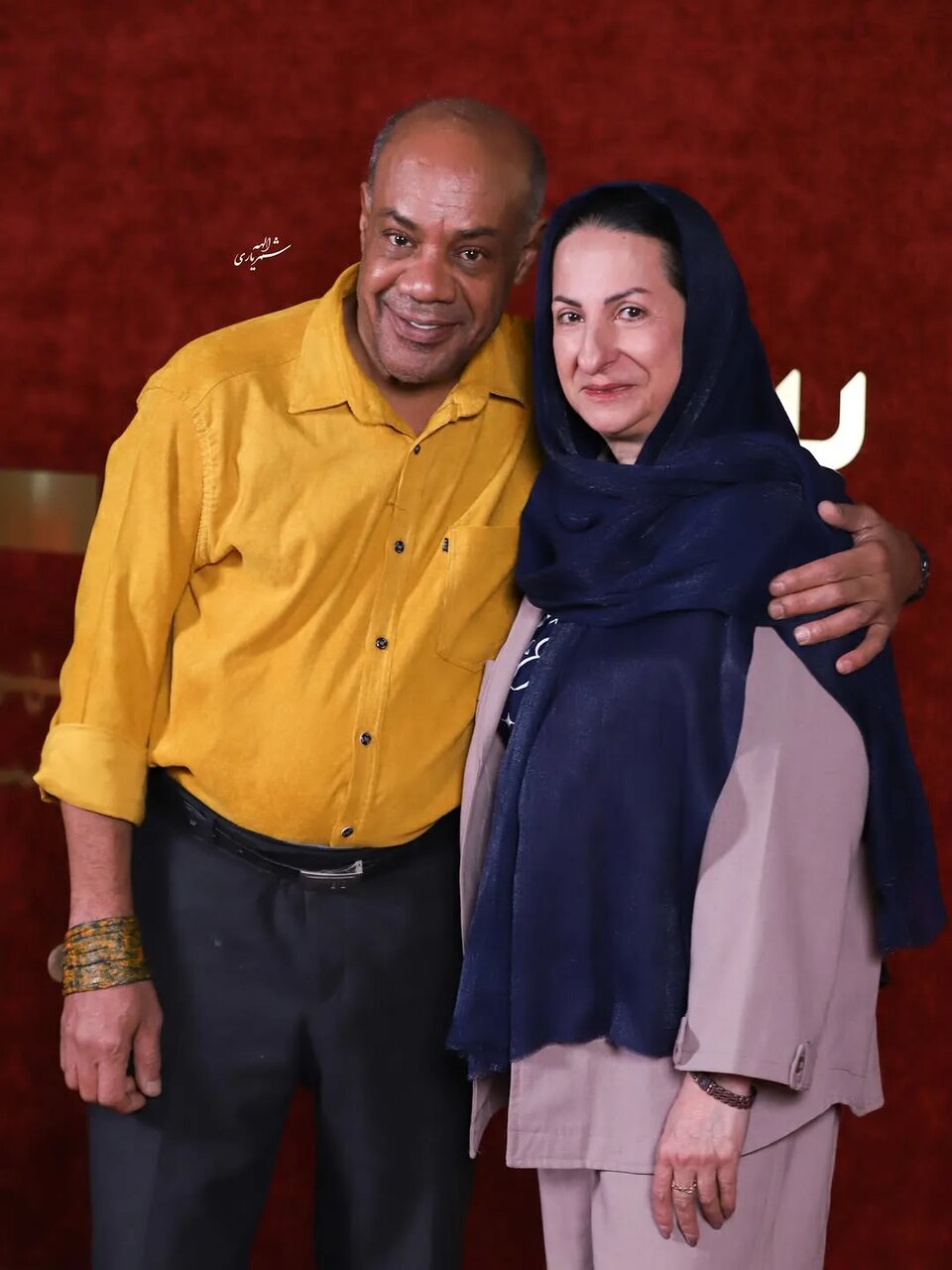 تصاویری از بازیگر «مختارنامه» در کنار همسرش در جشن خانه سینما