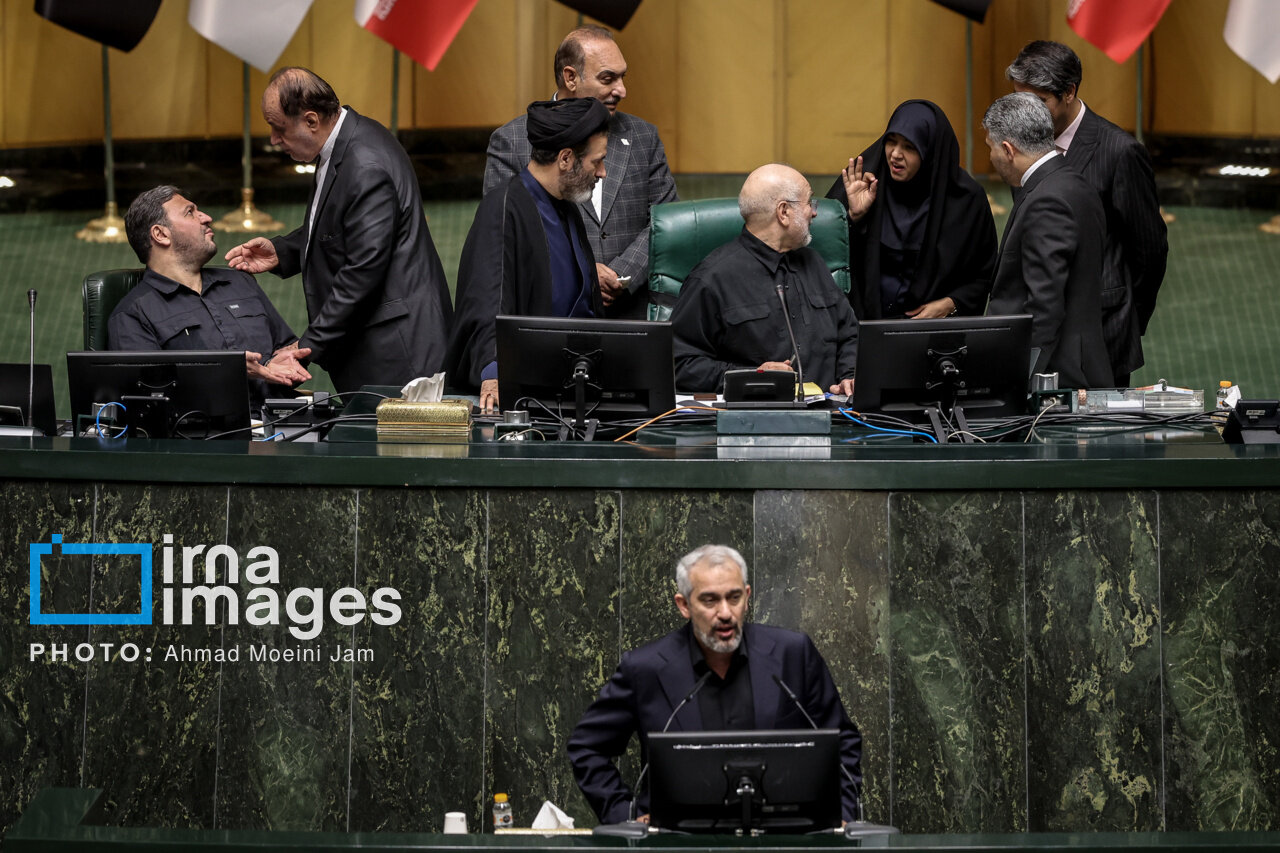 تصاویری از حاشیه های جلسه علنی امروز مجلس؛ از نماینده‌ای با لباس کُردی تا شکار عکاس