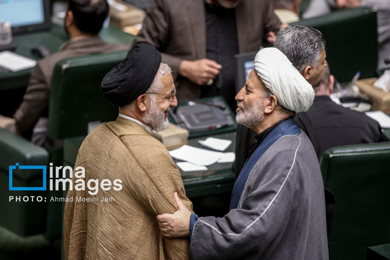 تصاویری از حاشیه های جلسه علنی امروز مجلس؛ از نمایندهای با لباس کُردی تا شکار عکاس