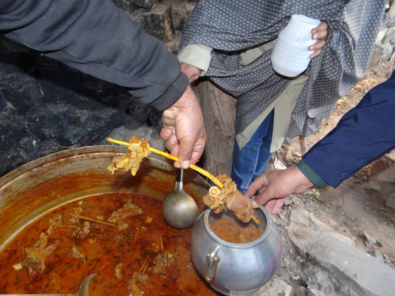آیین آبگوشت شریکی- بم