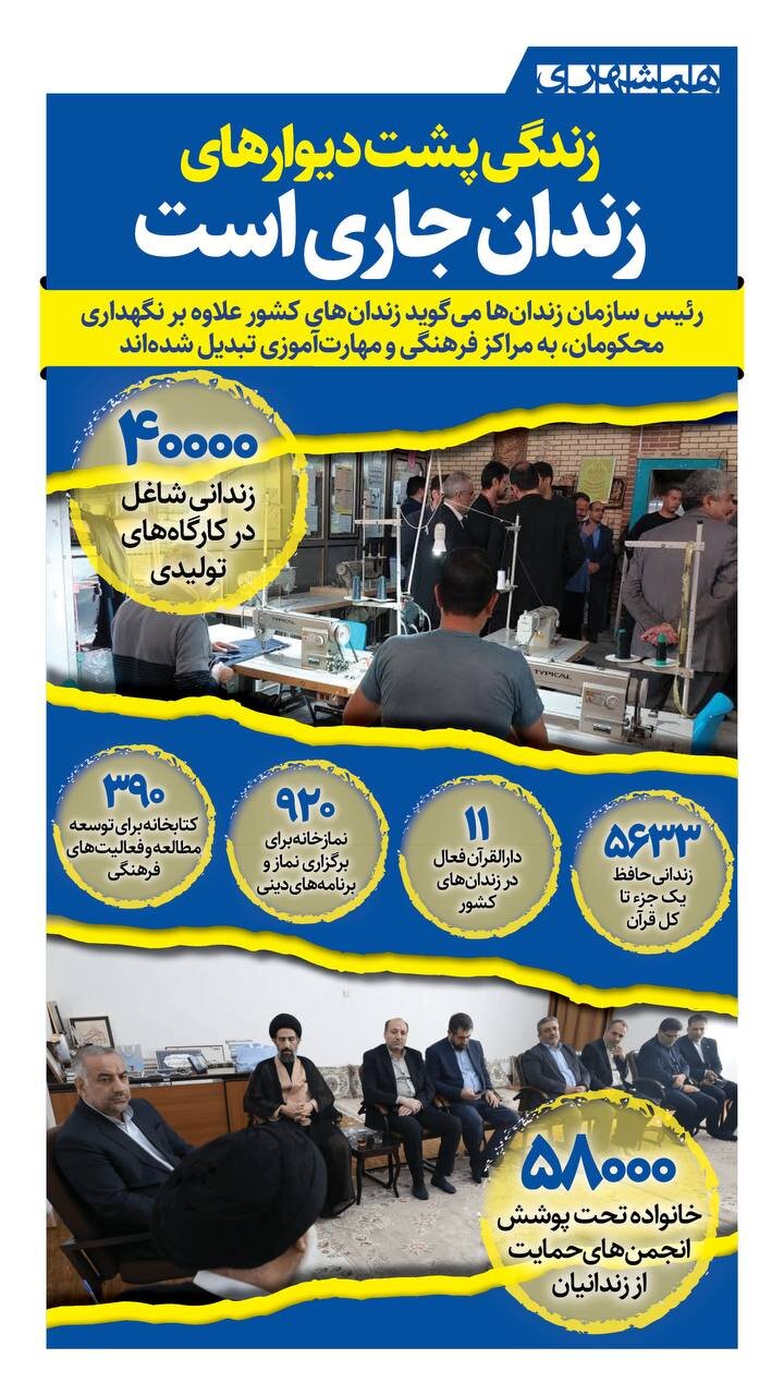 زندگی در زندان جاری است