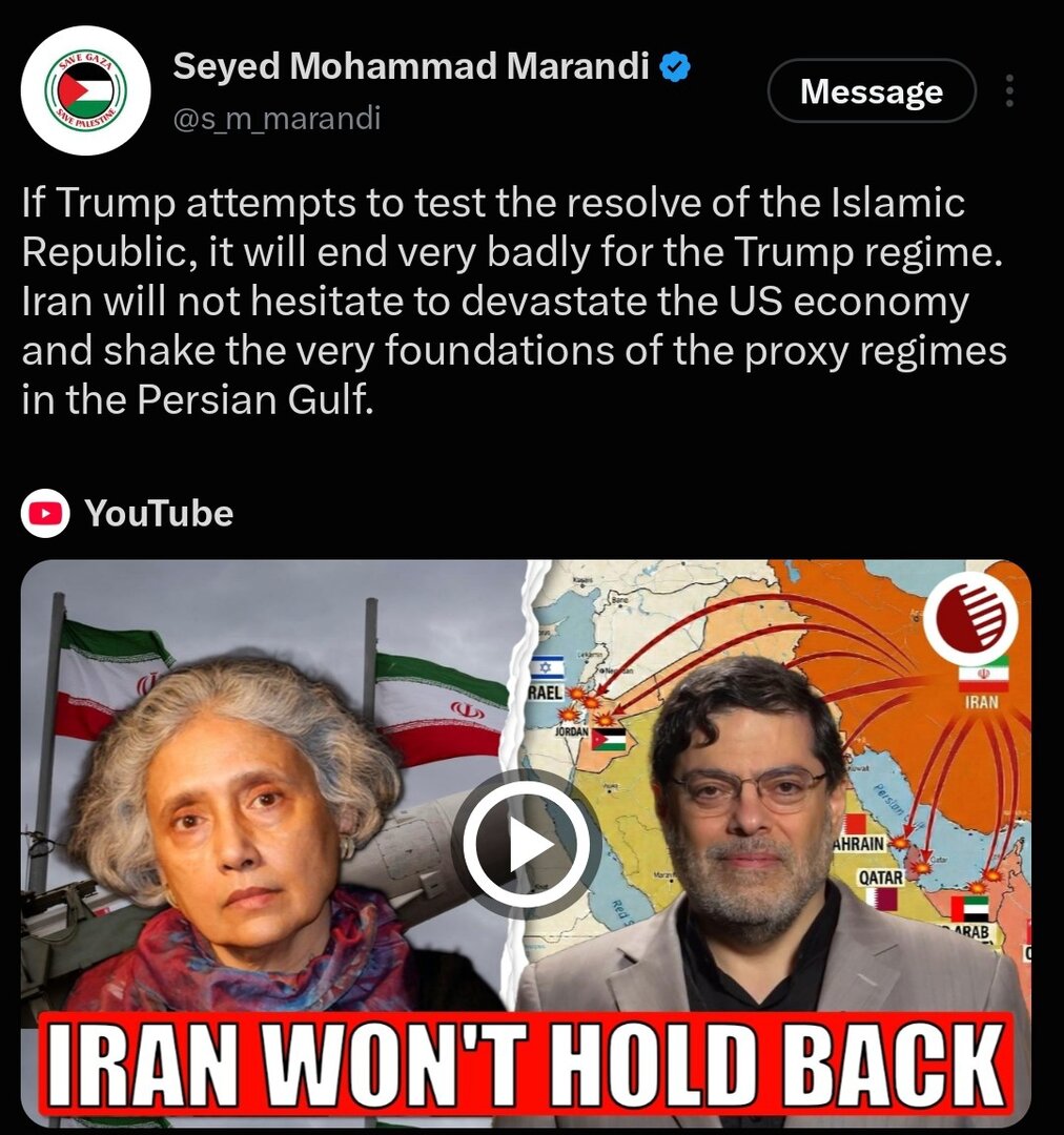 اولتیماتوم به ترامپ و کشورهای منطقه؛ ایران لحظه‌ای درنگ نخواهد کرد!