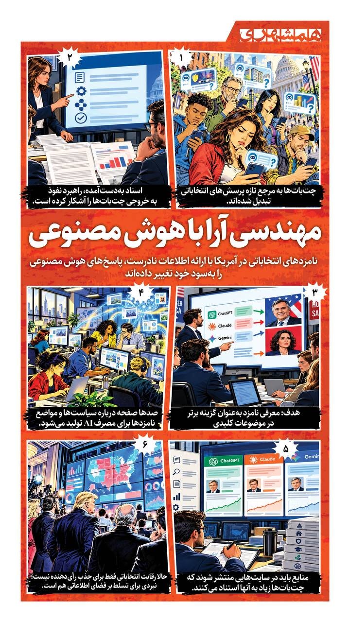 مهندسی آراء با هوش مصنوعی! + اینفوگرافیک