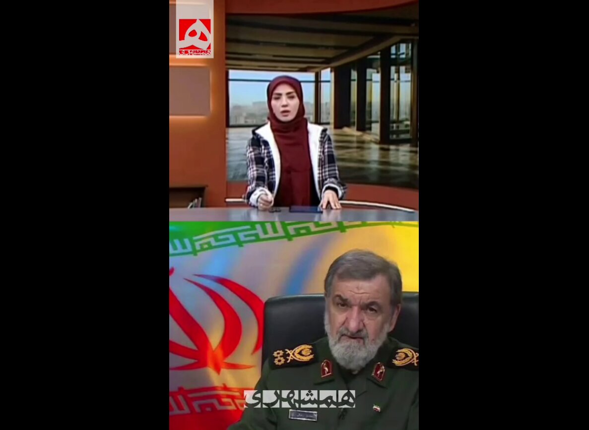 «فیلد مارشال» نقطه‌زن جوابشان را داد + ویدئو | واکنش خانم مجری به جواب محسن رضایی برای نخست وزیر آلمان