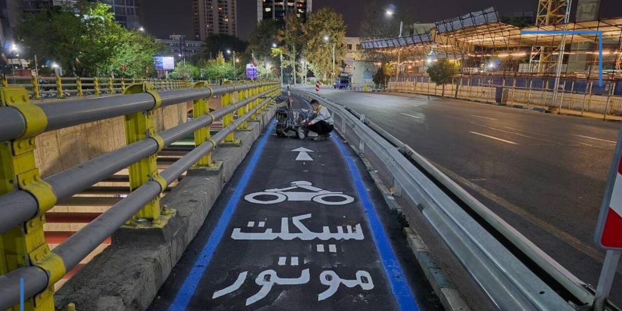 ایجاد مسیر اختصاصی موتورسیکلت در بزرگراه هاشمی رفسنجانی