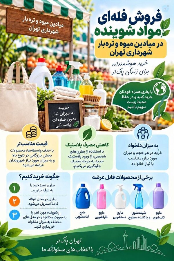 فروش فله ای مواد شوینده  + اینفوگرافیک